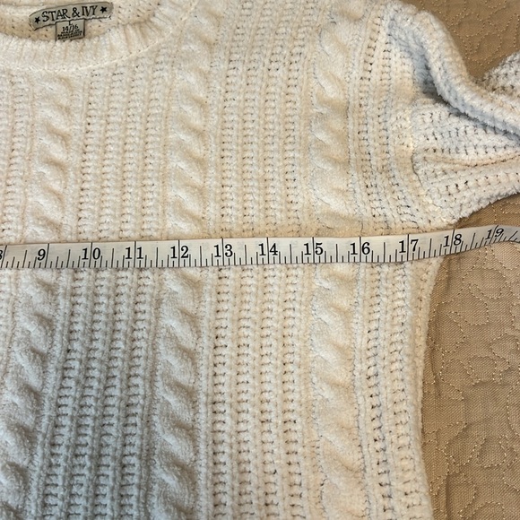 Star & Ivy Girls Size Large (14-16) White Knit Sweater - Picture 4 of 5